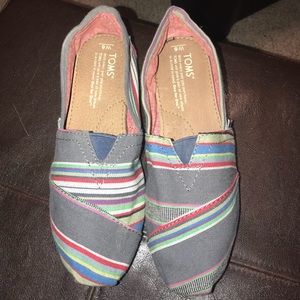 Multi Colored Stripped Toms Shoe